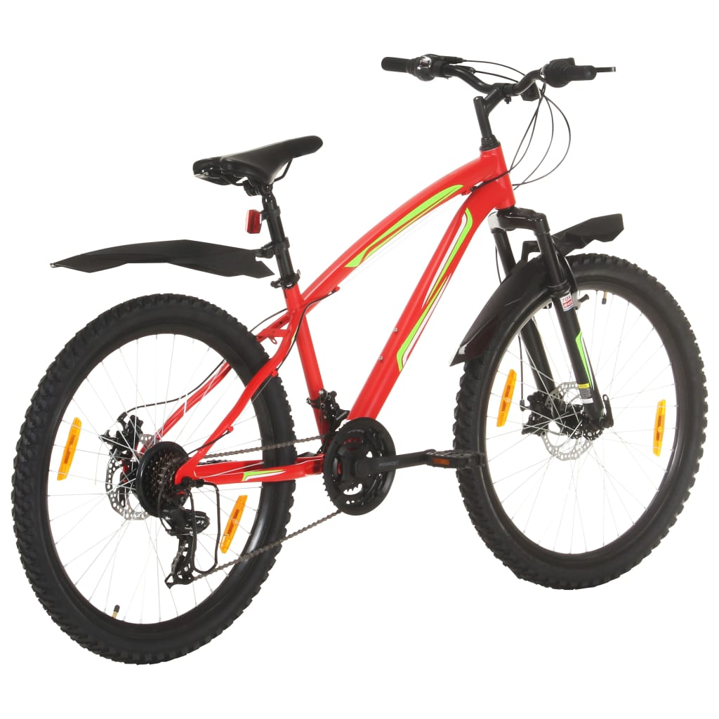 vidaXL Mountain Bike 21 Speed 26 inch Wheel 42 cm Red