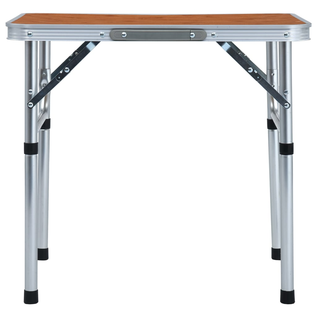 vidaXL Folding Camping Table Aluminium 60x45 cm