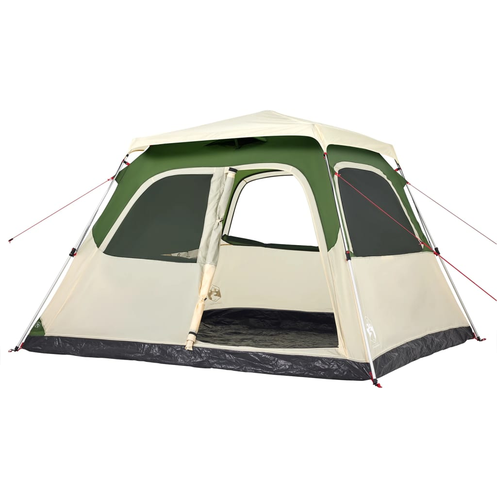 vidaXL Family Tent Dome 6-Person Green Quick Release